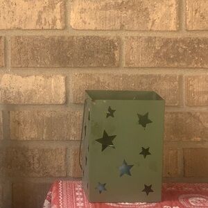 Starry Green Metal Lantern